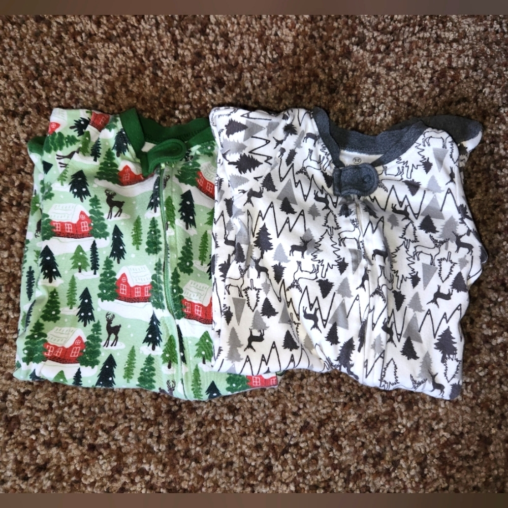 2pc 0-3M Honest Baby Pajamas
